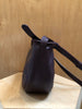 MANSUR GAVRIEL Moon Sling Dark Purple Brown Leather Small Crossbody Bag Purse