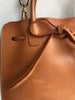 MANSUR GAVRIEL Sun Brown Tan Camel Vegetable Leather Bow Shoulder Bag Purse