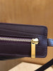 MANSUR GAVRIEL Moon Sling Dark Purple Brown Leather Small Crossbody Bag Purse