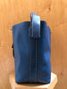 PROENZA SCHOULER Sullivan White Label Blue Leather Bucket Shoulder Bag Purse