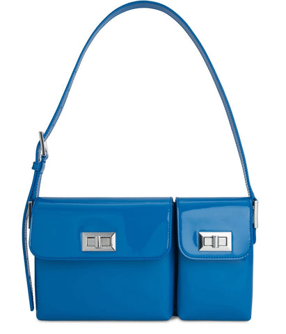 NOIRGAZE Fei Light Blue Leather Mini Small Top Handle Ssense Shoulder Bag Purse
