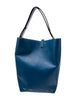 PROENZA SCHOULER Sullivan White Label Blue Leather Bucket Shoulder Bag Purse