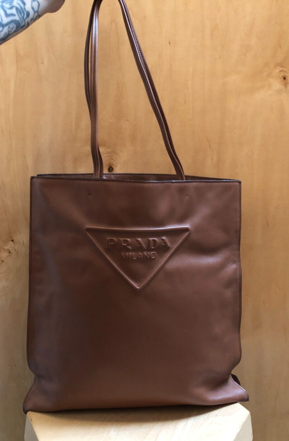 最安値挑戦中★PRADA★レディース ロゴトートバッグ★BROWN 22729045_52716098_1000.jpg