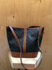 CELINE Brown Monogram Triomphe Print Canvas Medium Bucket Shoulder Bag Purse