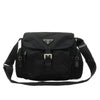 PRADA Vtg Black Tessuto Nylon Canvas Mini Small Shoulder Crossbody Bag Purse