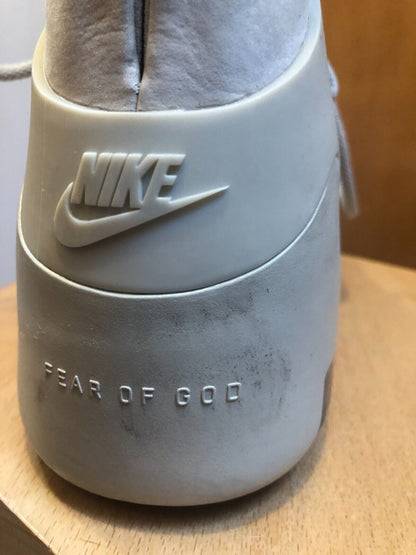NIKE Fear Of God Air 1 Mens Sail Light Bone Leather Lot High Top Sneaker 13