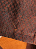 SOPHIE HONG	Rare Dark Brown Orange Snakeskin Embossed Silk Lapel Jacket Coat L