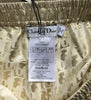 CHRISTIAN DIOR Metallic Gold Monogram Elastic Waist Silk Dress Shorts 36/4