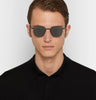 THE ROW X OLIVER PEOPLES Board Meeting 2 Black Titanium Matte Square Sunglasses