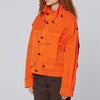 ECKHAUS LATTA $800 Mobile Flame Orange Crop Unisex Nylon Cargo Vest/Jacket XS