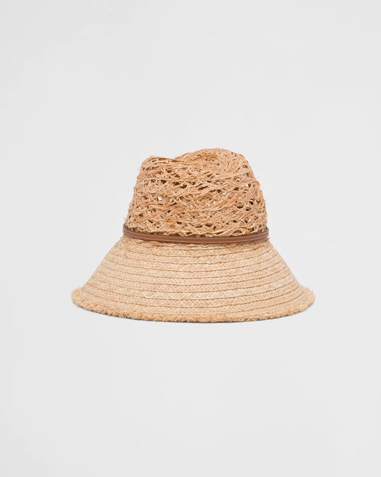 RAFFIA TALL BUCKET HAT
