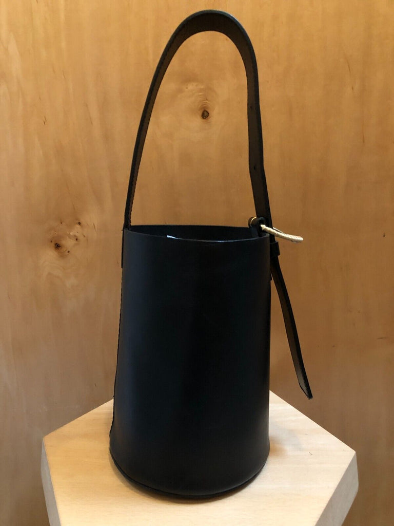 CRESCIONI Dune Black Mini Small Ssense Garmentory Leather Bucket Bag Purse