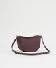 MANSUR GAVRIEL Moon Sling Dark Purple Brown Leather Small Crossbody Bag Purse