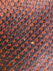 SOPHIE HONG	Rare Dark Brown Orange Snakeskin Embossed Silk Lapel Jacket Coat L