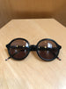 THOM BROWNE TB-500 Circular Round Frame Black Tip Accent Glasses Sunglasses