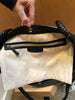 THE ROW Market Black Pebbled Leather Braided Handle Tote Shoulder Bag Purse