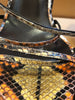 YVES SAINT LAURENT YSL Vtg Runway Baobab Python Snakeskin Wedge Platform Heel 36