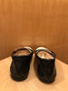 JAMIE HALLER Two Tone Black Bone Cream Leather Slip On Penny Loafers 40