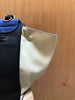 CELINE	Trapeze Cobalt Blue Beige Black Suede Leather Colorblock Bag Purse