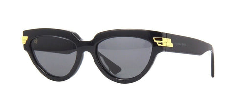 CHANEL Black Gold Acetate Calfskin Framed Pilot Aviator Glasses Sunglasses