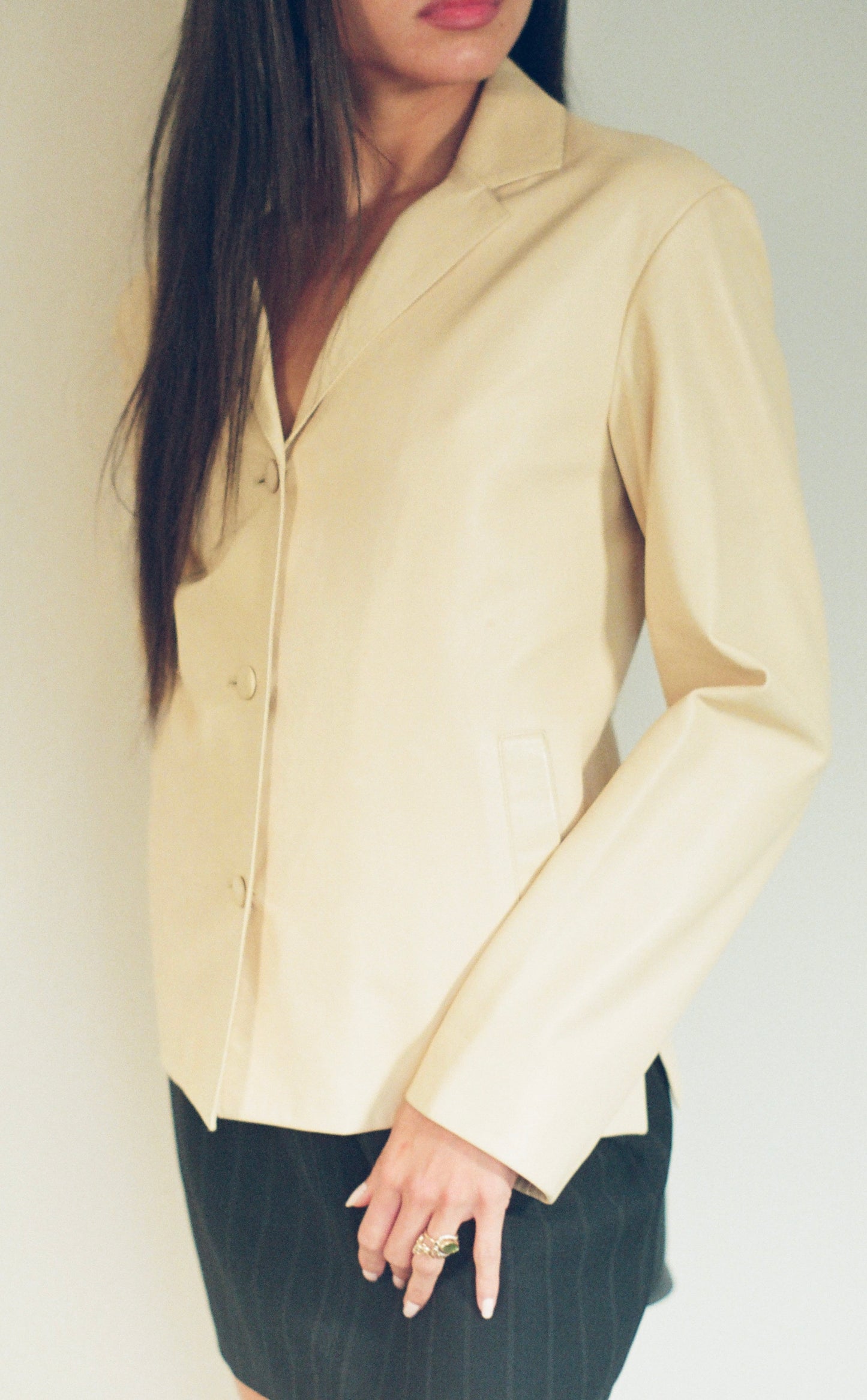 PRADA BUTTER LEATHER JACKET