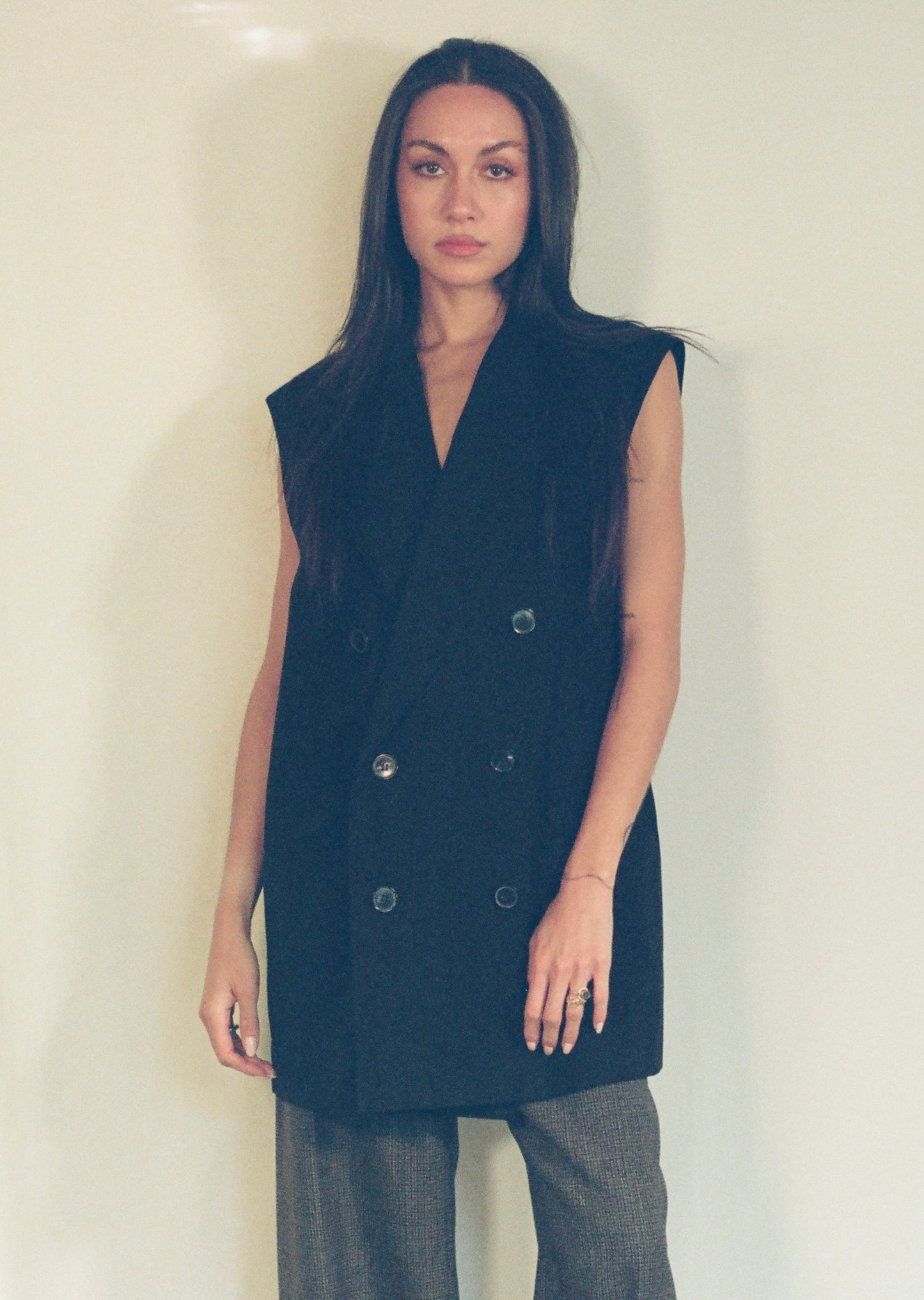 DRIES VAN NOTEN BLACK VEST
