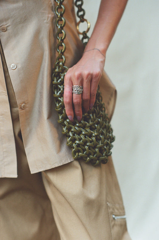 JIL SANDER CHAIN SHOULDER BAG