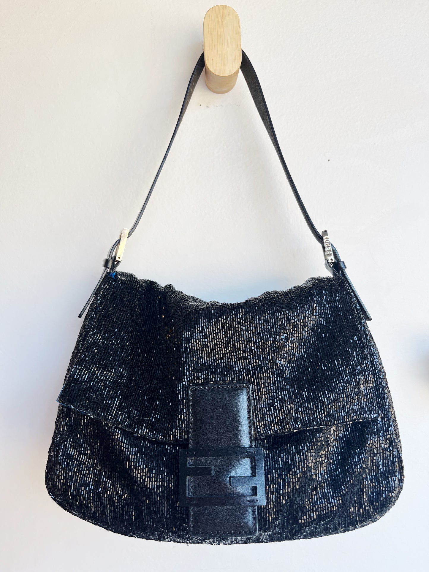 MAMMA BAGUETTE BEADED PURSE
