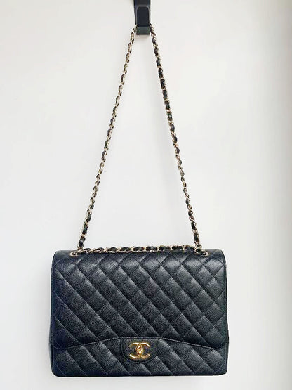 MAXI JUMBO DOUBLE FLAP PURSE