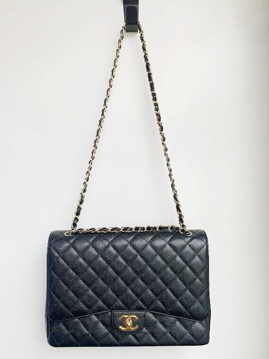 MAXI JUMBO DOUBLE FLAP PURSE