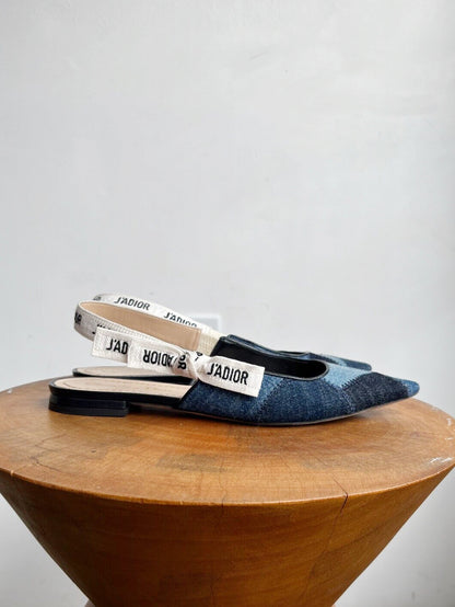 J'ADIOR PATCHWORK SLINGBACKS