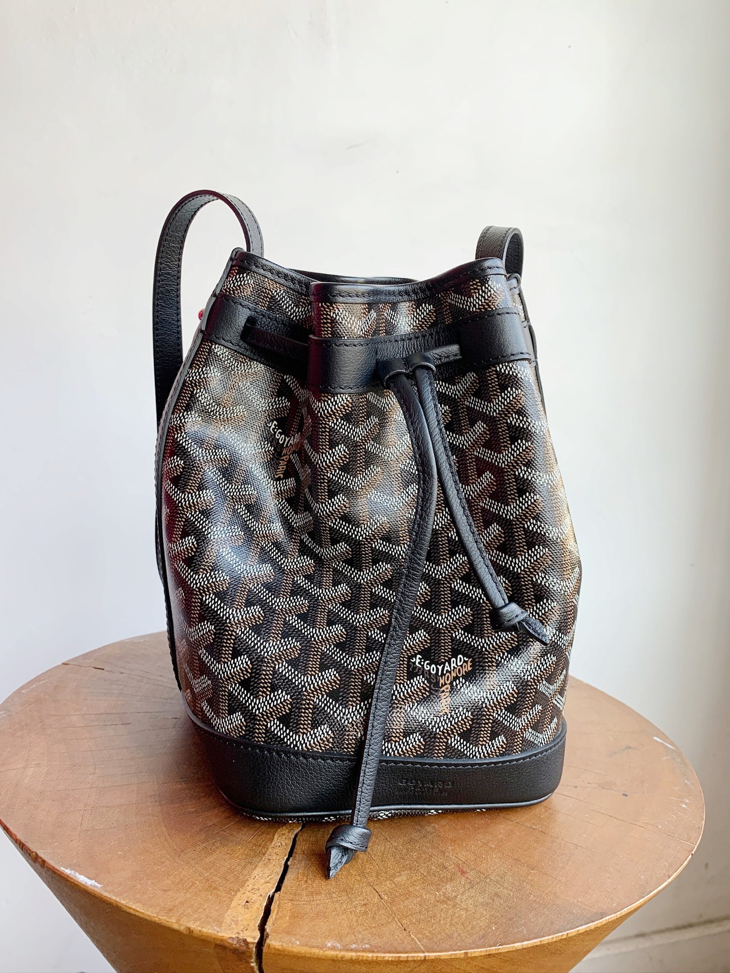 PETIT FLOT MONOGRAM BUCKET BAG
