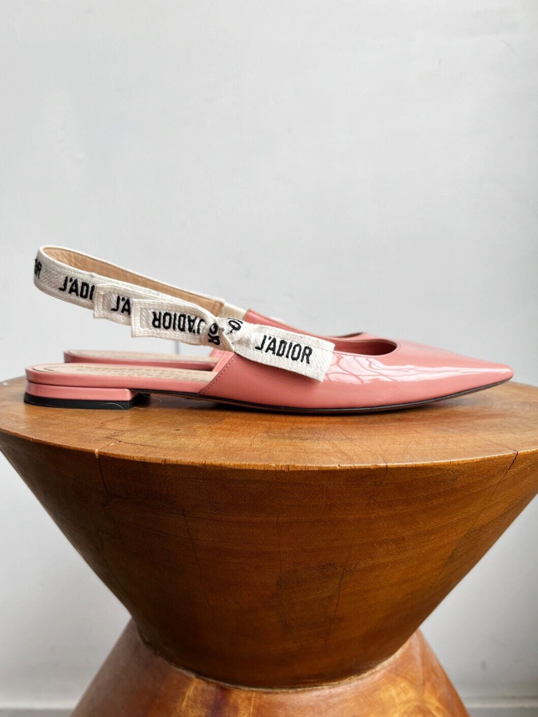 J'ADIOR PINK PATENT SLINGBACKS