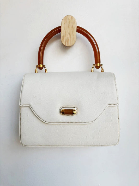 VINTAGE CROSSHATCH ACRYLIC BAG