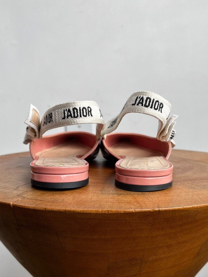 J'ADIOR PINK PATENT SLINGBACKS