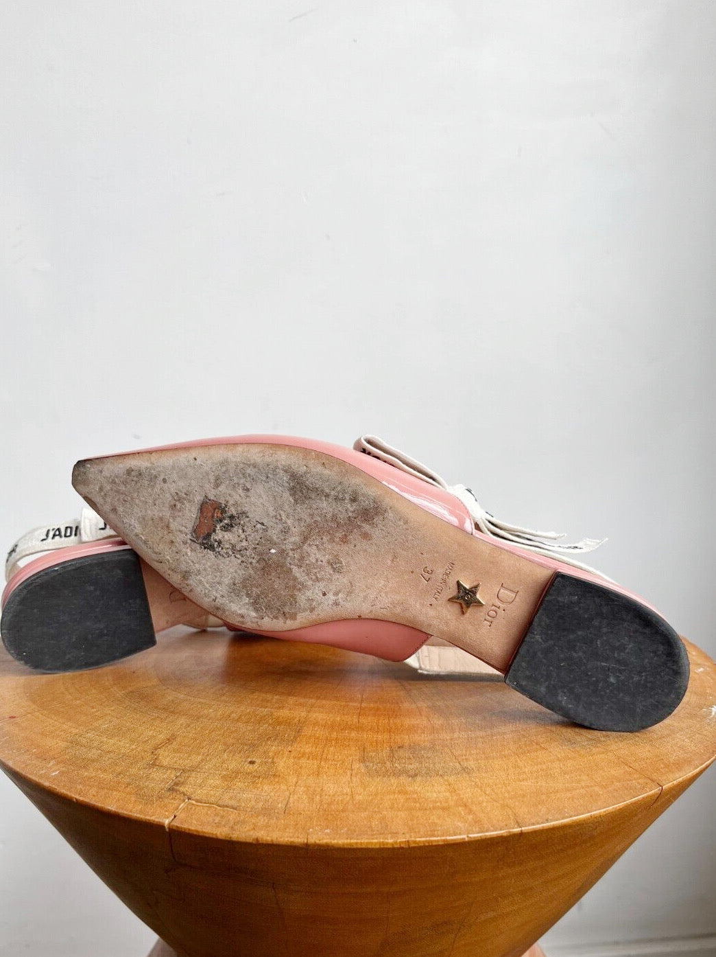 J'ADIOR PINK PATENT SLINGBACKS