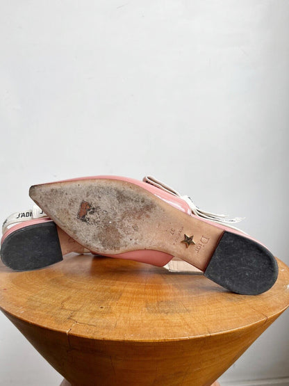 J'ADIOR PINK PATENT SLINGBACKS