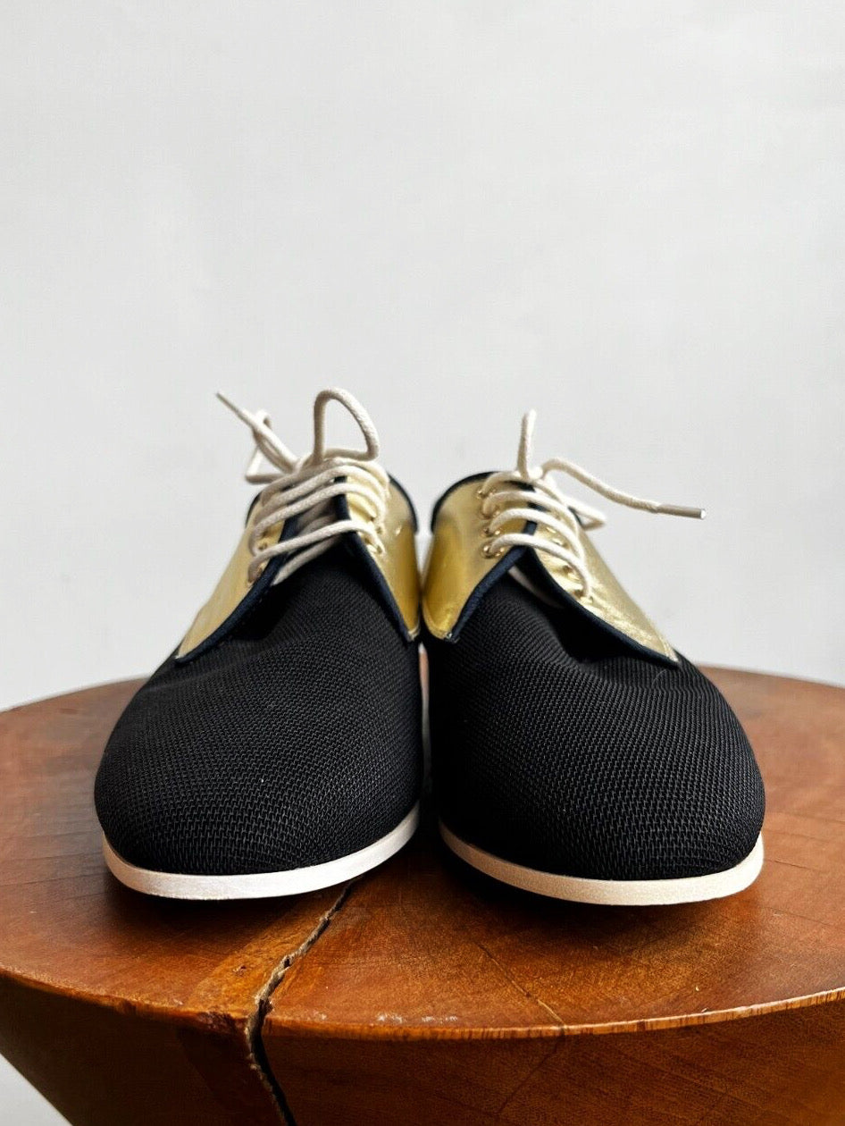 GOLD BLACK DERBY OXFORD