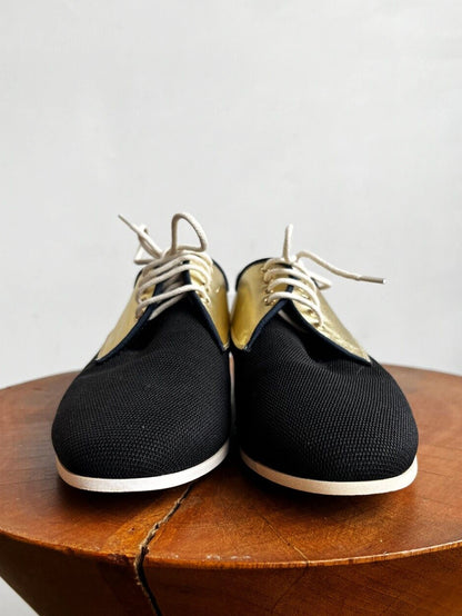 GOLD BLACK DERBY OXFORD