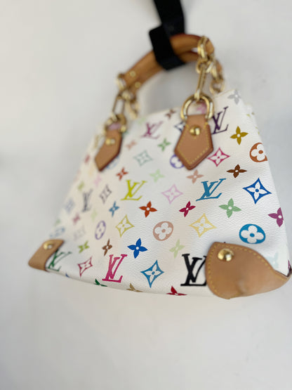 AUDRA WHITE MONOGRAM BAG