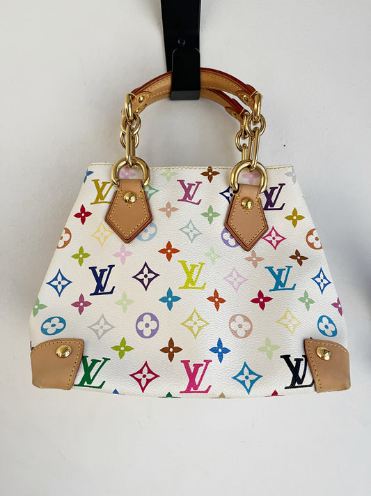 AUDRA WHITE MONOGRAM BAG