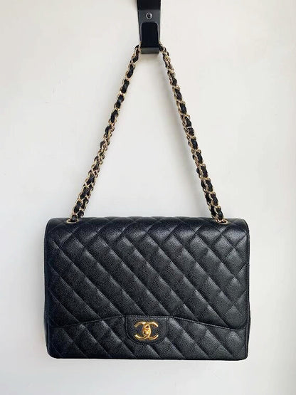MAXI JUMBO DOUBLE FLAP PURSE