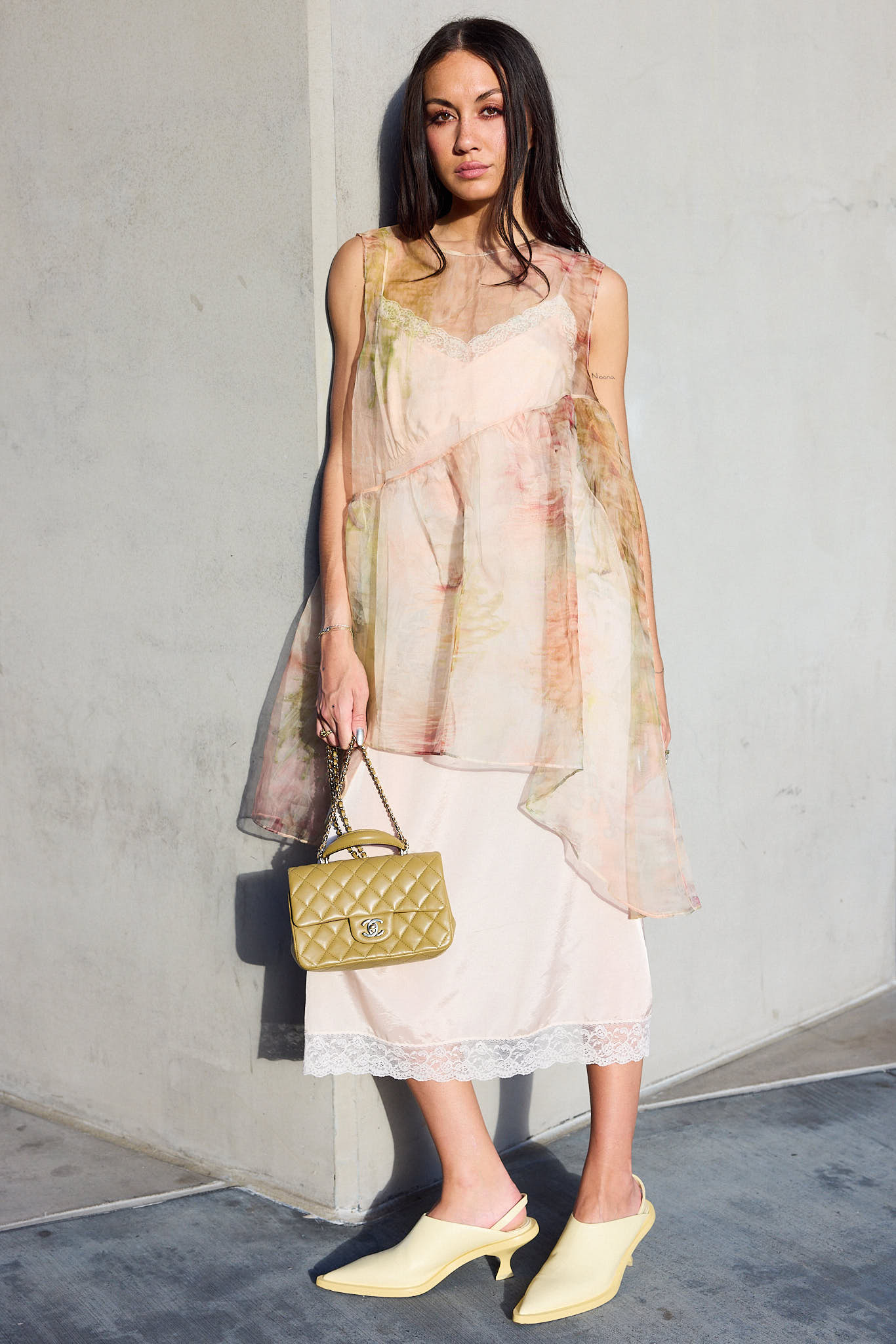 JIL SANDER YELLOW SINGBACK MULES
