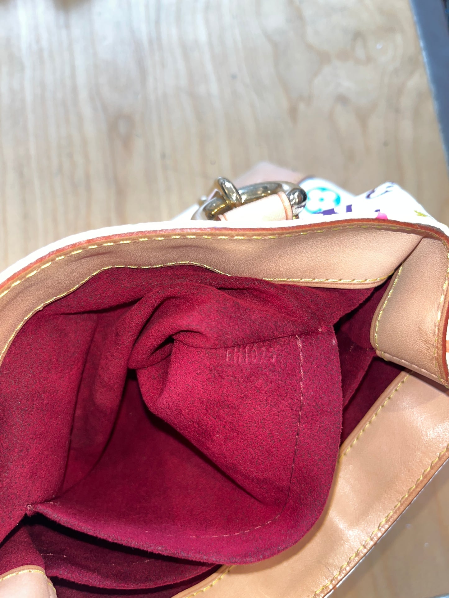 AUDRA WHITE MONOGRAM BAG