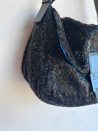 MAMMA BAGUETTE BEADED PURSE
