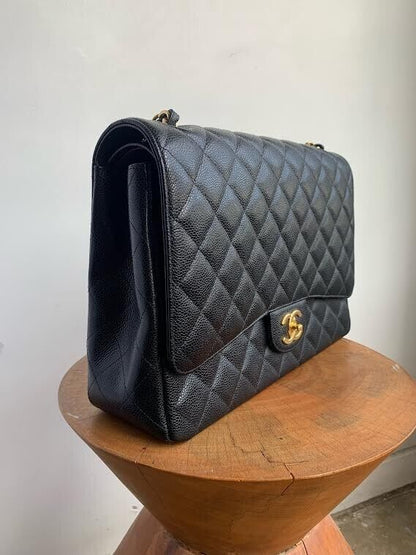 MAXI JUMBO DOUBLE FLAP PURSE