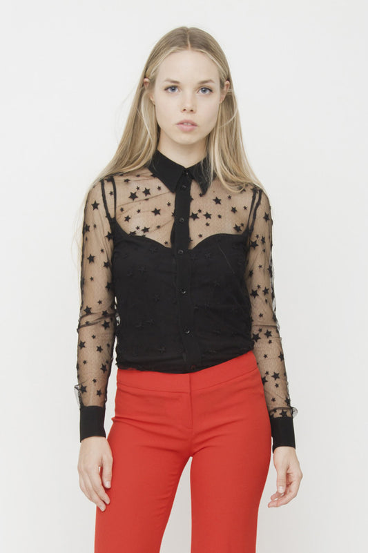 STAR EMBROIDERED BLOUSE