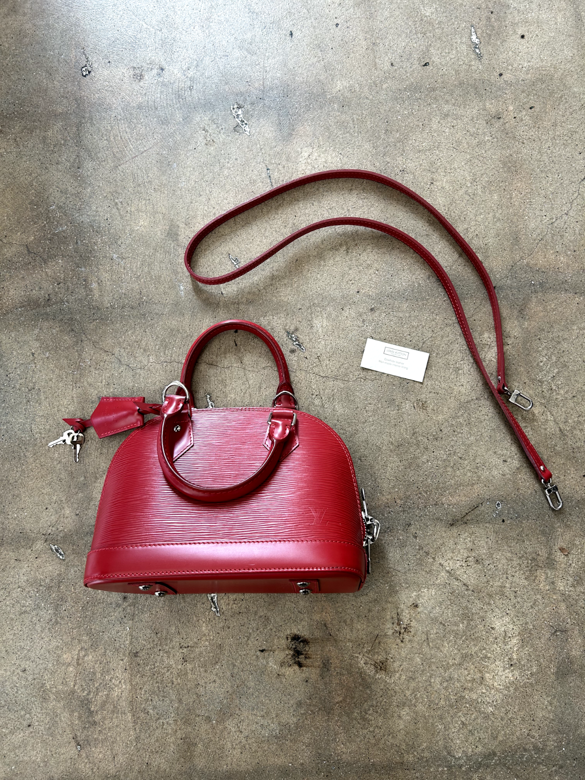 RED EPI ALMA BAG