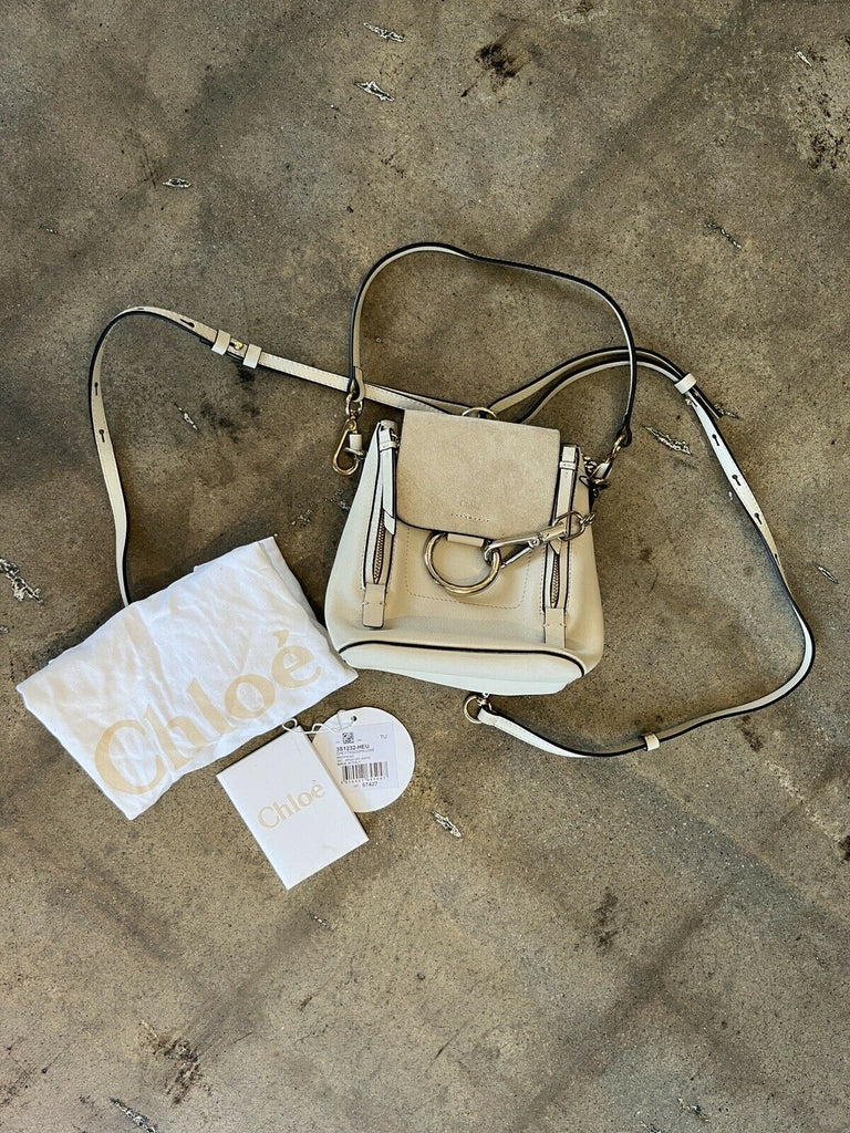 Chloé Mini Faye Backpack  Mini backpack outfit, Backpack outfit