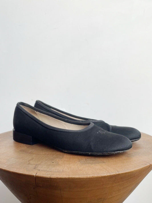 TWILL CC BALLET PUMP